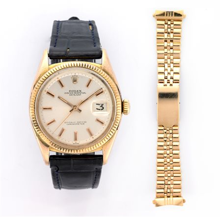 ROLEX DATEJUST Orologio da polso da uomo in oro 18K, bracciale non originale...