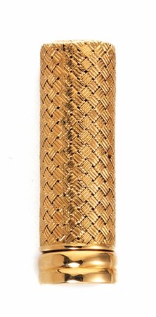 SCATOLA PORTACIPRIA E PORTA ROSSETTO IN ORO GIALLOla scatola di forma...