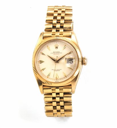 OROLOGIO DA POLSO ROLEX OYSTER PERPETUAL DATEJUST, REF. 6305, SERIALE...