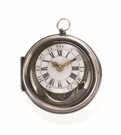 OROLOGIO DA TASCA DAVID LESTOURGEON, LONDON, 1700 CIRCA, IN ARGENTOCassa e...