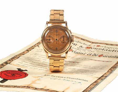 OROLOGIO DA POLSO CON CRONOGRAFO VACHERON &amp; CONSTANTIN REF. 4600, N....