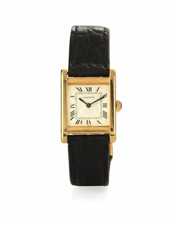 OROLOGIO DA POLSO PER SIGNORA CARTIER TANK, ANNI '60, IN ORO GIALLO 18...