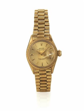 OROLOGIO DA POLSO ROLEX OYSTER PERPETUAL DATE JUST LADY REF. 6527, SERIALE N....