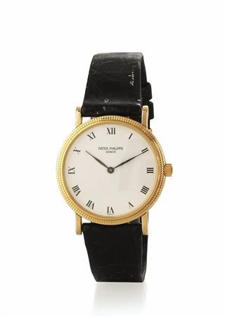 OROLOGIO DA POLSO PATEK PHILIPPE CALATRAVA REF. 3992 N.2'933'989, IN ORO...