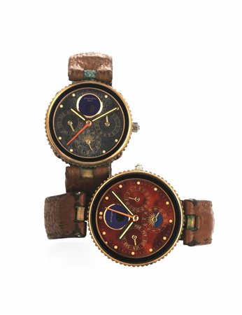 OROLOGIO DA POLSO GERALD GENTA GEFICA SAFARI CON CALENDARIO COMPLETO, FASI...