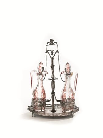 OLIERA, VERONA,1830 CIRCAin argento, base a navette con bordo traforato,...
