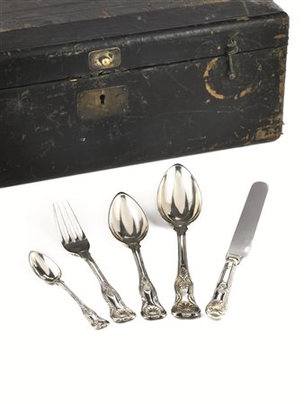 SERVITO DI POSATE, IN PARTE FRANCIA SECONDA META' SECOLO XIX, IN PARTE...