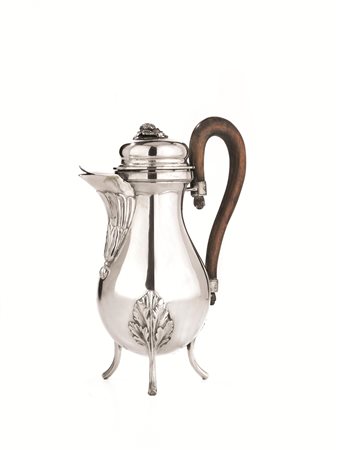 CAFFETTIERA, AUSTRIA-UNGHERIA, 1795in argento, corpo piriforme poggiante su...