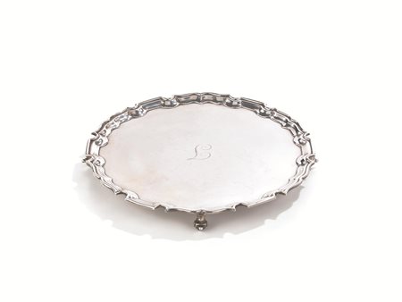 SALVER, CITTA' DI SHEFFIELD, 1938, ARGENTIERE CHARLES WILLIAM FLETCHER di...