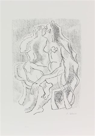 De Amicis Cristoforo Senza titolo litografia su carta, cm. 70x50, es.76/100...