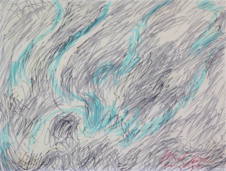 Fazzini Pericle Vegetazione, 1981 tecnica mista e pennarello su carta, cm....