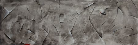 Menichetti Maura Geometria Solida in Grigio, 2013 acrilico su tela, cm....