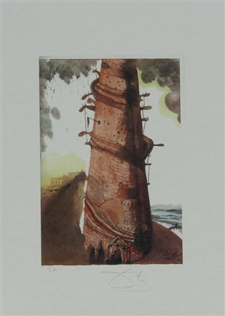 Dalì Salvador Senza titolo litografia su carta, cm. 45x32, es. E.A. firmata...