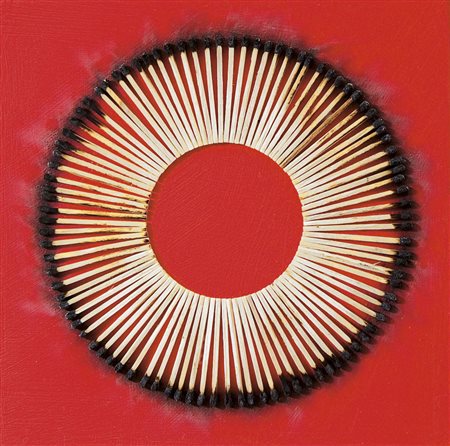 AUBERTIN BERNARD Fontenay aux Roses 1934Dessin de feu, 2010acrilici e...