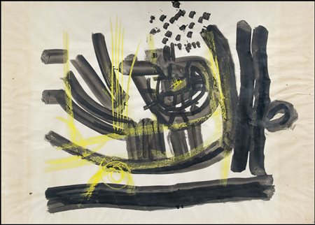 POMODORO GIO Orciano di Pesaro 1930 - Milano 21/12/2002Segni, 1956china e...