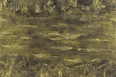 RAPETTI ALFREDO Milano 1961Oro, 1998acrilico su tavola cm. 58x90, firma,...