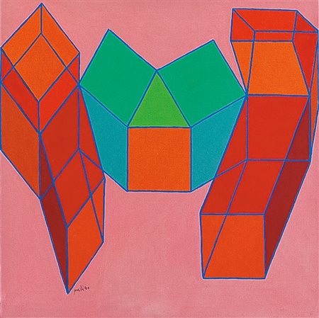 PERILLI ACHILLE Roma 28/01/1927Il percorso occulto, 1980tecnica mista su tela...