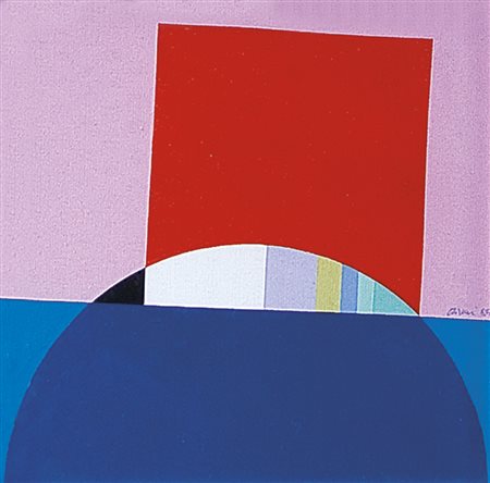 CARMI EUGENIO Genova 17/02/1920Segnale immaginario 1986acrilico su tela cm....