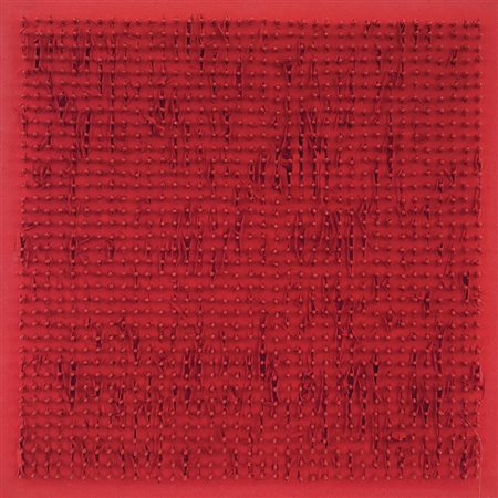 AUBERTIN BERNARD Fontenay aux Roses 1934Tableu Clous, 1969acrilico e chiodi...