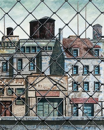 CAPUTO TONINO Lecce 14/05/1933The cage, 1993olio su cartone telato cm. 50x40,...