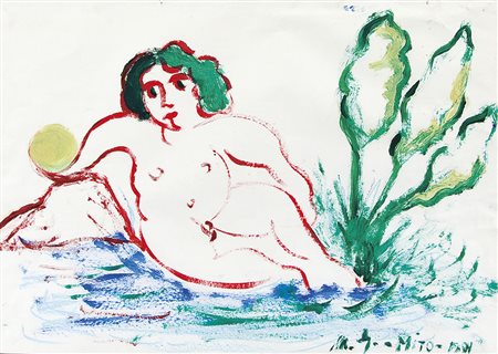 GERMANA MIMMO Catania 02/07/1944 - Busto Arsizio 1992Mito, 1991olio su carta...