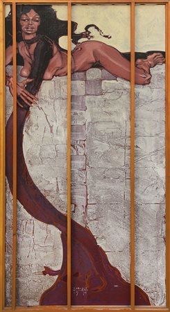 VILLANI ENRICO Vercelli 08/09/1928Una mossa del gioco, 1976olio su tela cm....