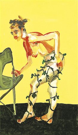 BAZAN ALESSANDRO Palermo 21/02/1966Edera, 2004olio su tavola cm. 50x28,5;...