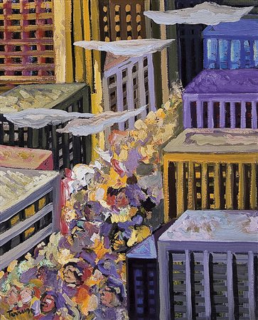 TERRUSO SAVERIO Monreale (Pa) 11/01/1939 - Milano 03/03/2003Columbus dayolio...