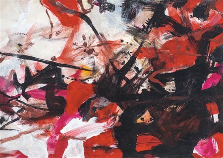 CICCOTELLI BENIAMINO Tollo 1937Senza titolo, 1982olio su masonite cm. 50x70,...