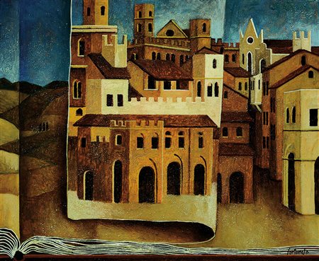 FORTUNATO FRANCO Roma 06/12/1946Voltare paginaolio e sabbia su pannello MDF...