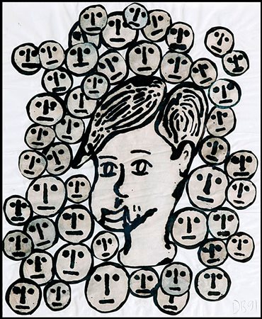 BAECHLER DONALD Hartford, Connecticut (USA) 22/11/1956Crowd, 1991tecnica...