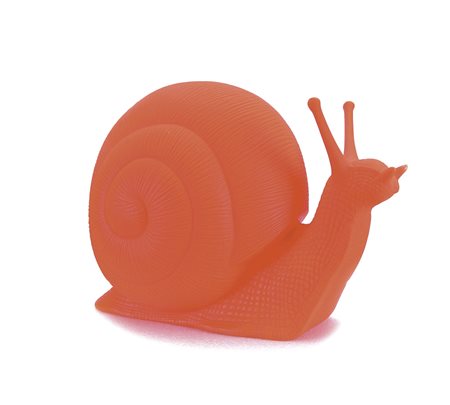 CRACKING ART Chiocciolamultiplo in plastica arancia cm. 110x65x82, esemplare...