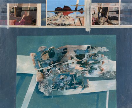 BANCHIERI GIUSEPPE Milano 09/11/1927 - Como 30/12/1994Ambiente e finestra,...