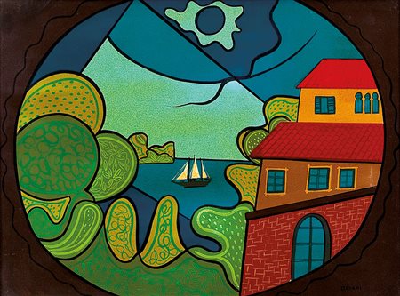 ORIANI PIPPO Torino 25/06/1909 - Roma 01/12/1972Paesaggio della costa,...