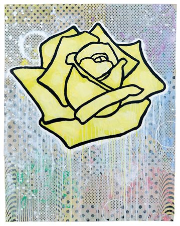 BAECHLER DONALD Hartford, Connecticut (USA) 22/11/1956Yellow rose (floating),...
