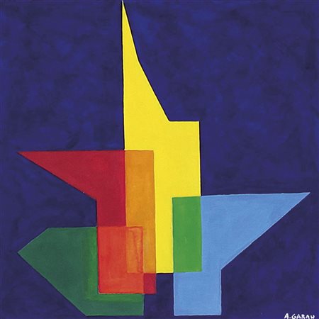 GARAU AUGUSTO Milano 01/11/1923 - Milano 04/11/2010Guglia giallaacrilico su...