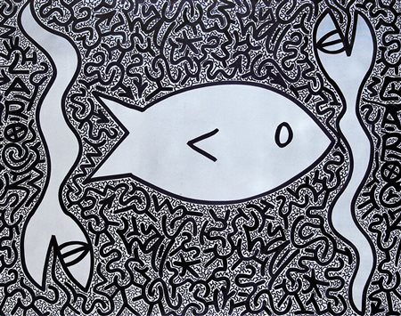 LITTLE ANGEL (LA2) ANGEL ORTIZ New York 1967Senza titolospray e marker su...