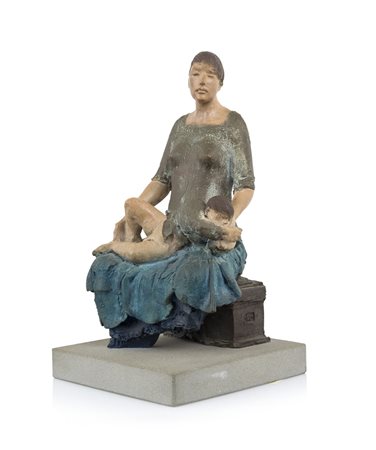 RIVA UGO Bergamo 09/08/1951Mi porto Piero nel nuovo millennio, 1998scultura...