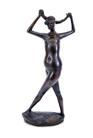 GRECO EMILIO Catania 1913 - Roma 05/04/1995Ballerinascultura in bronzo cm....