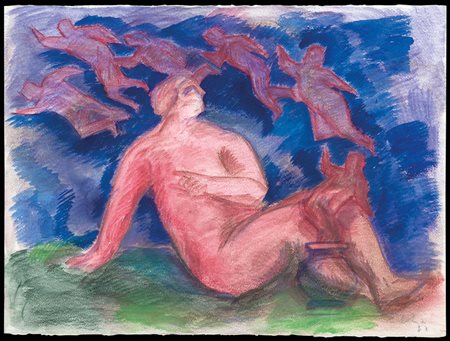 CHIA SANDRO Firenze 20/04/1946Senza titolo, 1988tecnica mista su carta cm....