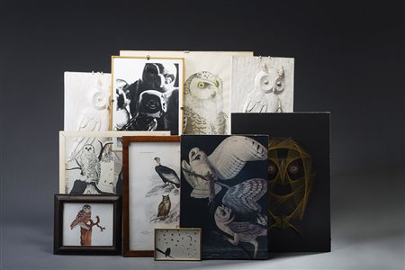 Lotto composto da dieci tra stampe, disegni e composizioni con soggetto di...