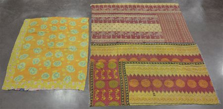 Lotto composto da tre kilt inglesi in cotone trapuntato, misure e colori...