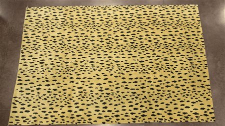 Tappeto annodato a mano in lana manifattura orientale contemporana, disegno a...