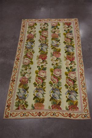 Picolo punto, manifattura europea sec. XIX, disegno a colonne di fori e...