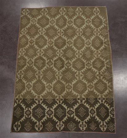 Tappeto Anatolia sec XX disegno all over beige e marrone (cm...
