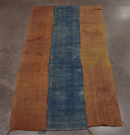 Tenda Karaman Anatolia sec. XX a fasce policrome cucite (difetti)(cm 325x170)...