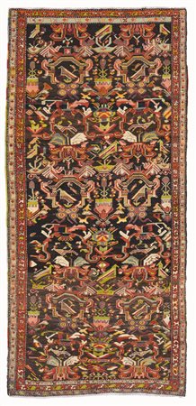 Tappeto Karabagh Caucaso sec. XX, disegno d'ispirazione francese policromo su...