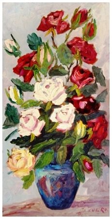 ASSUERO FOGLI Livorno 1915 – Livorno 2001 Senza titolo Olio su faesite 60 x...