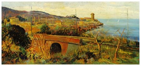 NELLO GIOVANNELLI Livorno 1922 – Livorno 1996 Senza titolo (Ponte di...