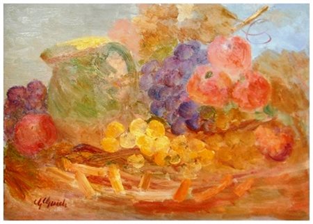 GUIDO GUIDI Livorno 1901 – Livorno 1998 Senza titolo Olio su tavola 50 x 70....